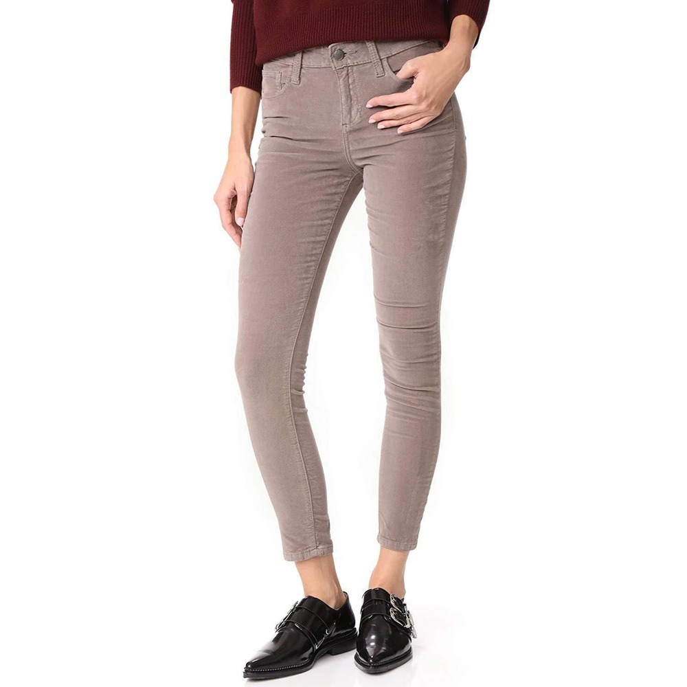 Joe's Jeans The Icon Mid Rise Skinny Ankle Pants Luxe Velvet Colors Rain 32 $198